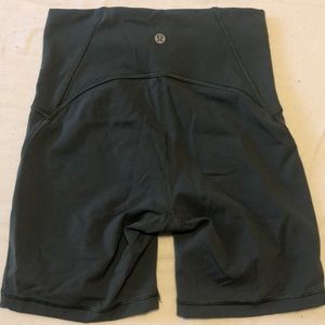 Lululemon Olive Biker Shorts
